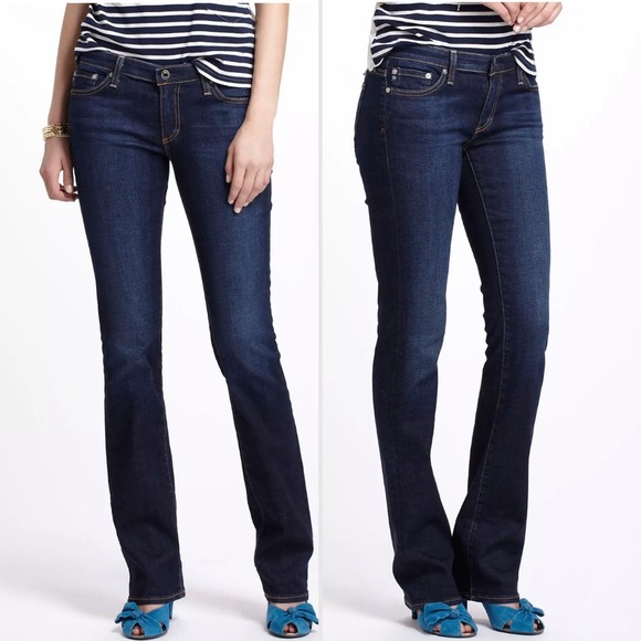 Ag Adriano Goldschmied Denim - AG Adriano Goldschmied Ballad Slim Boot Jeans Dark Wash Lyocell 28 70s Style